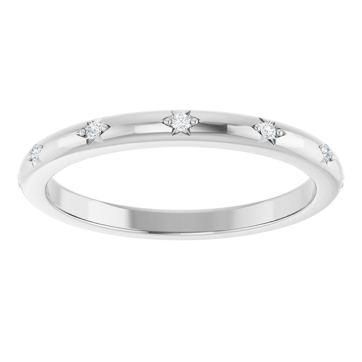 .06 Ctw Lab-Grown Diamond Anniversary Band - White Gold - Lab Grown Diamond