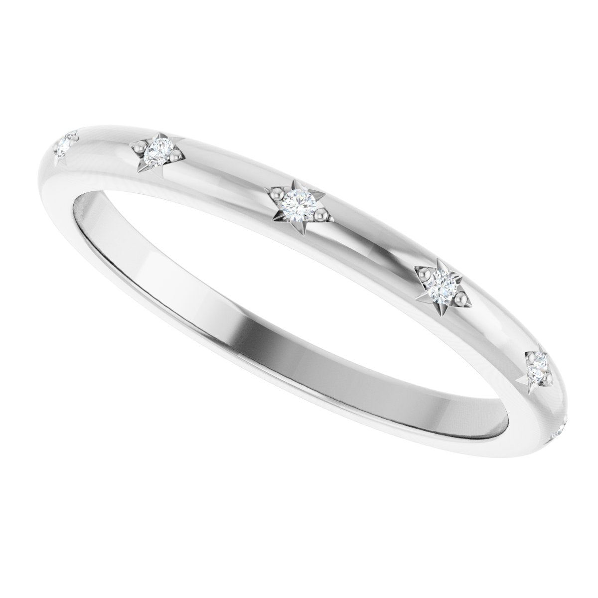 .06 Ctw Lab-Grown Diamond Anniversary Band - White Gold - Lab Grown Diamond
