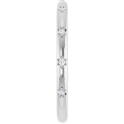 .06 Ctw Lab-Grown Diamond Anniversary Band - White Gold - Lab Grown Diamond