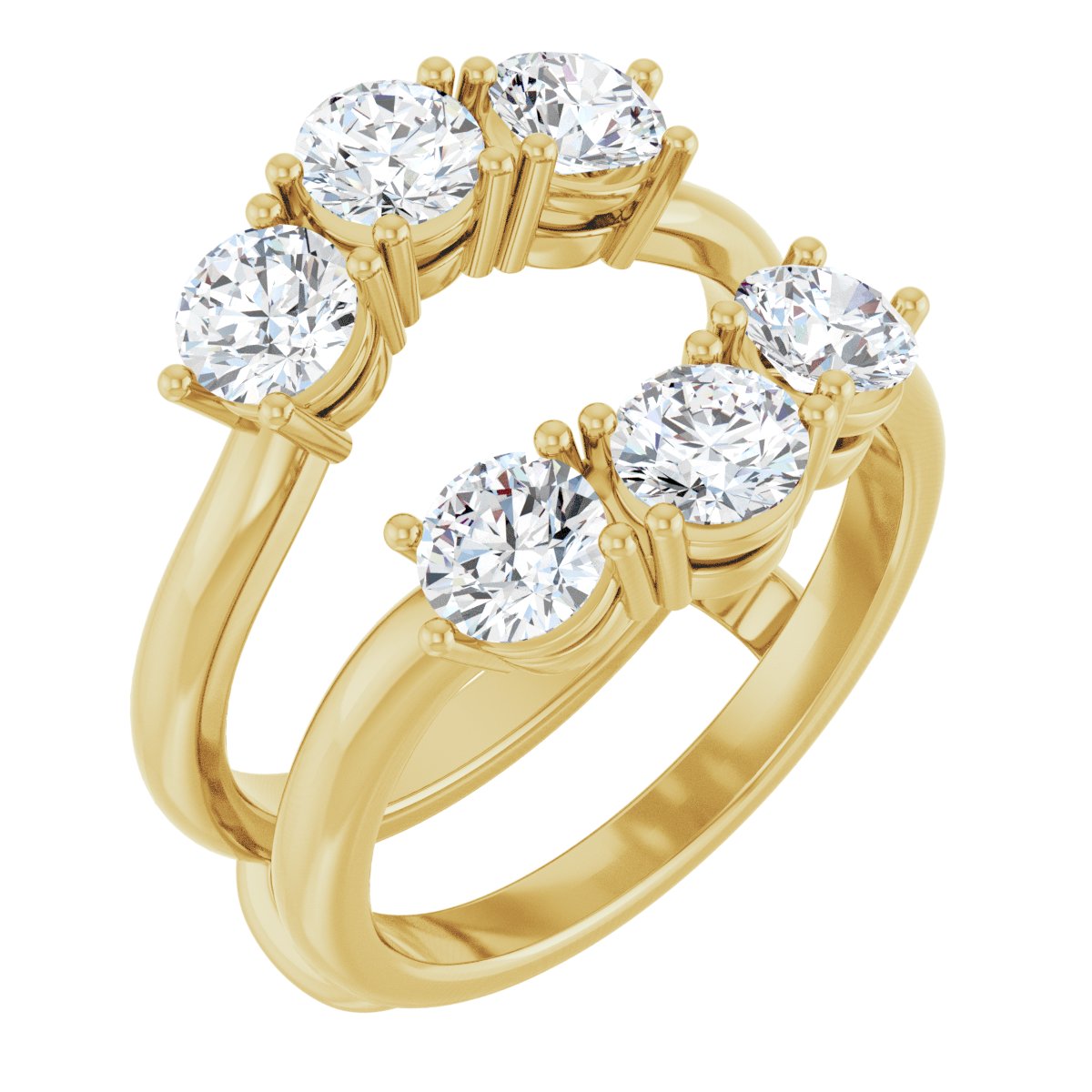 2 Ctw Lab-Grown Diamond Ring Guard