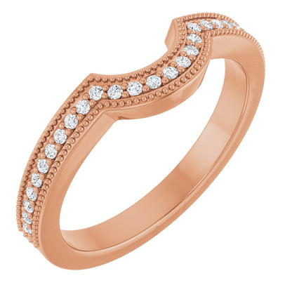 1/8 Ctw Lab-Grown Diamond Contour Band