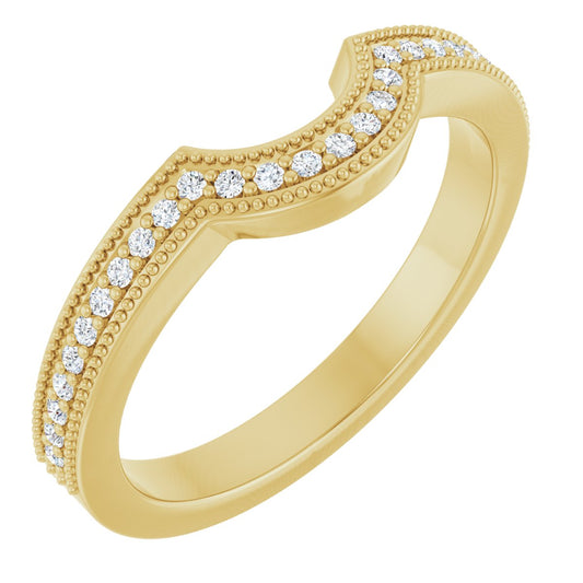 1/8 Ctw Lab-Grown Diamond Contour Band