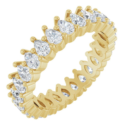 2 Ctw Pear Lab-Grown Diamond Eternity Band
