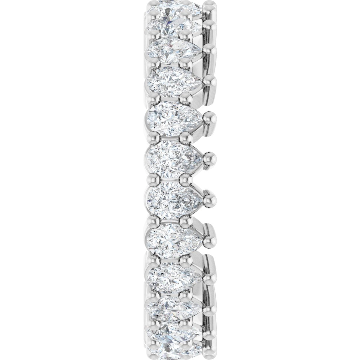 2 Ctw Pear Lab-Grown Diamond Eternity Band - White Gold - Lab Grown Diamond