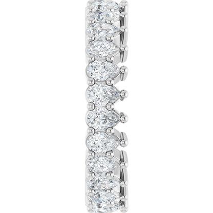 2 Ctw Pear Lab-Grown Diamond Eternity Band - White Gold - Lab Grown Diamond