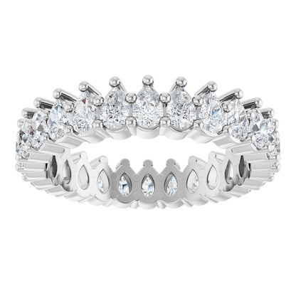 2 Ctw Pear Lab-Grown Diamond Eternity Band - White Gold - Lab Grown Diamond