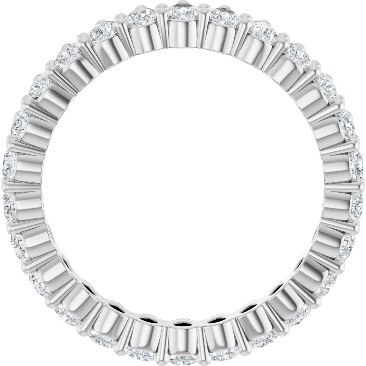 2 Ctw Pear Lab-Grown Diamond Eternity Band - White Gold - Lab Grown Diamond