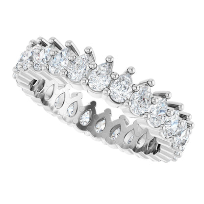 2 Ctw Pear Lab-Grown Diamond Eternity Band - White Gold - Lab Grown Diamond