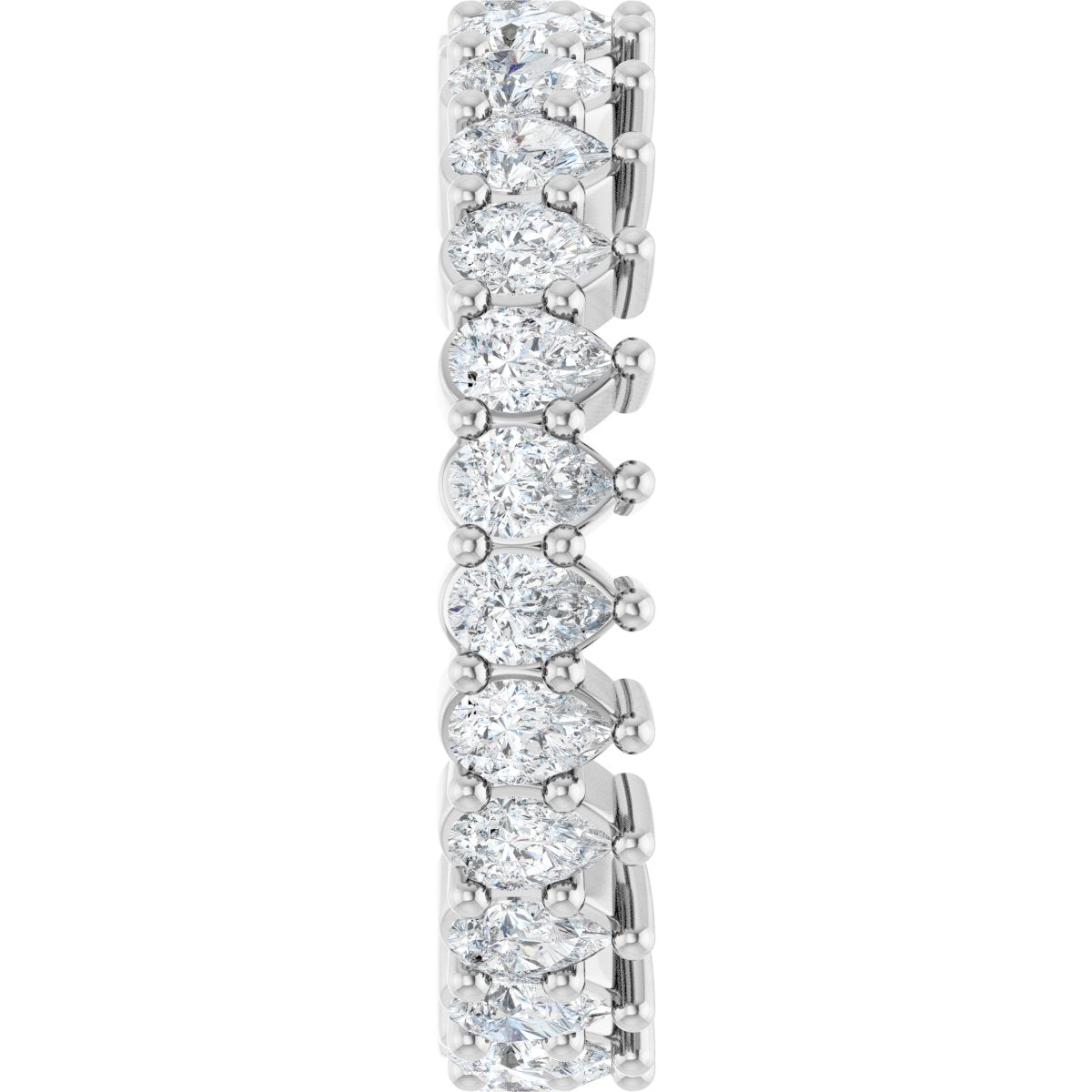 2 Ctw Pear Lab-Grown Diamond Eternity Band - White Gold - Lab Grown Diamond