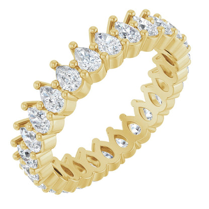 2 Ctw Pear Lab-Grown Diamond Eternity Band