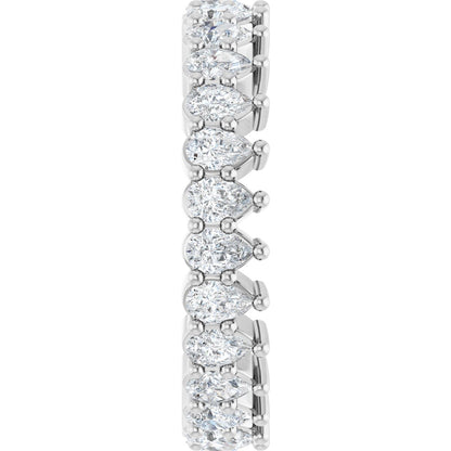 2 Ctw Pear Lab-Grown Diamond Eternity Band - White Gold - Lab Grown Diamond