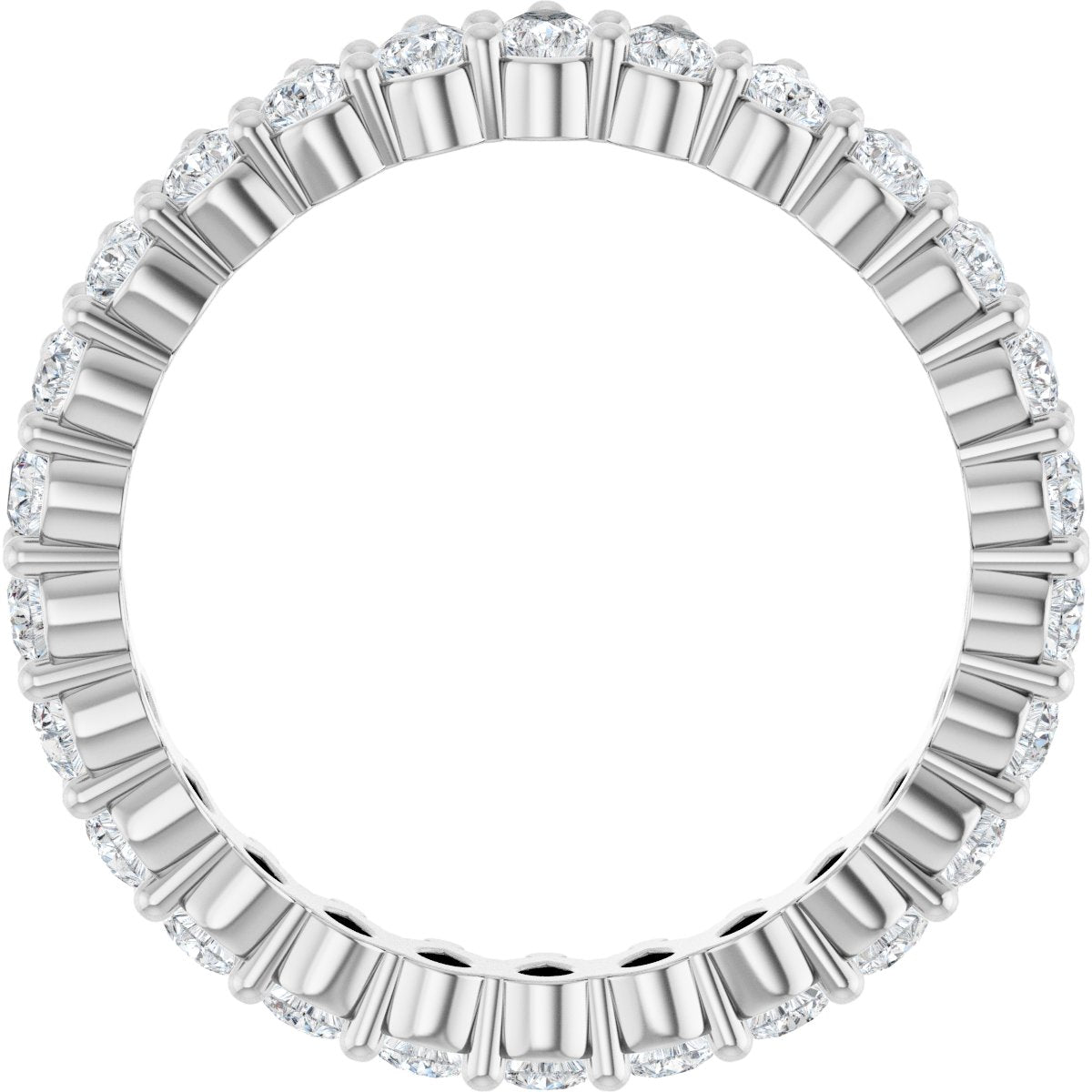2 Ctw Pear Lab-Grown Diamond Eternity Band - White Gold - Lab Grown Diamond