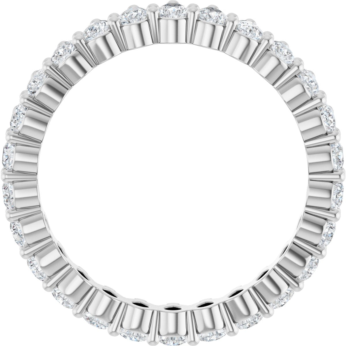 2 Ctw Pear Lab-Grown Diamond Eternity Band - White Gold - Lab Grown Diamond