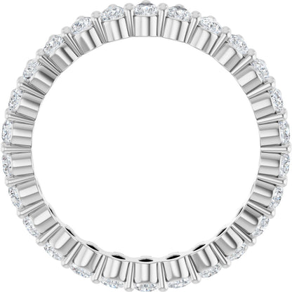 2 Ctw Pear Lab-Grown Diamond Eternity Band - White Gold - Lab Grown Diamond