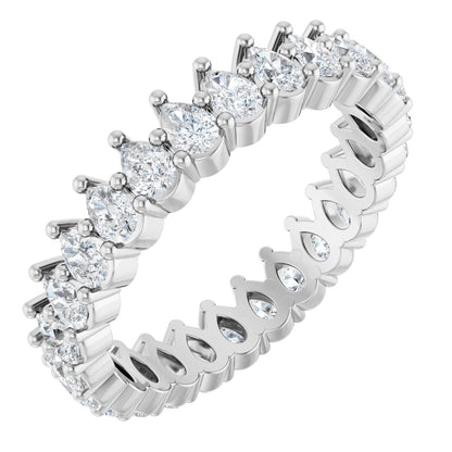 2 Ctw Pear Lab-Grown Diamond Eternity Band