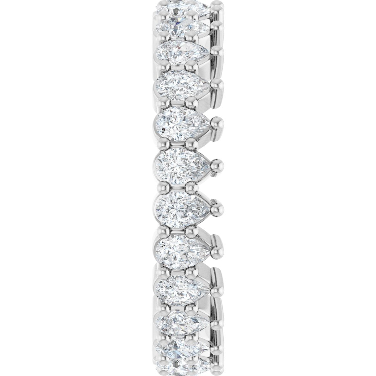 2 Ctw Pear Lab-Grown Diamond Eternity Band - White Gold - Lab Grown Diamond