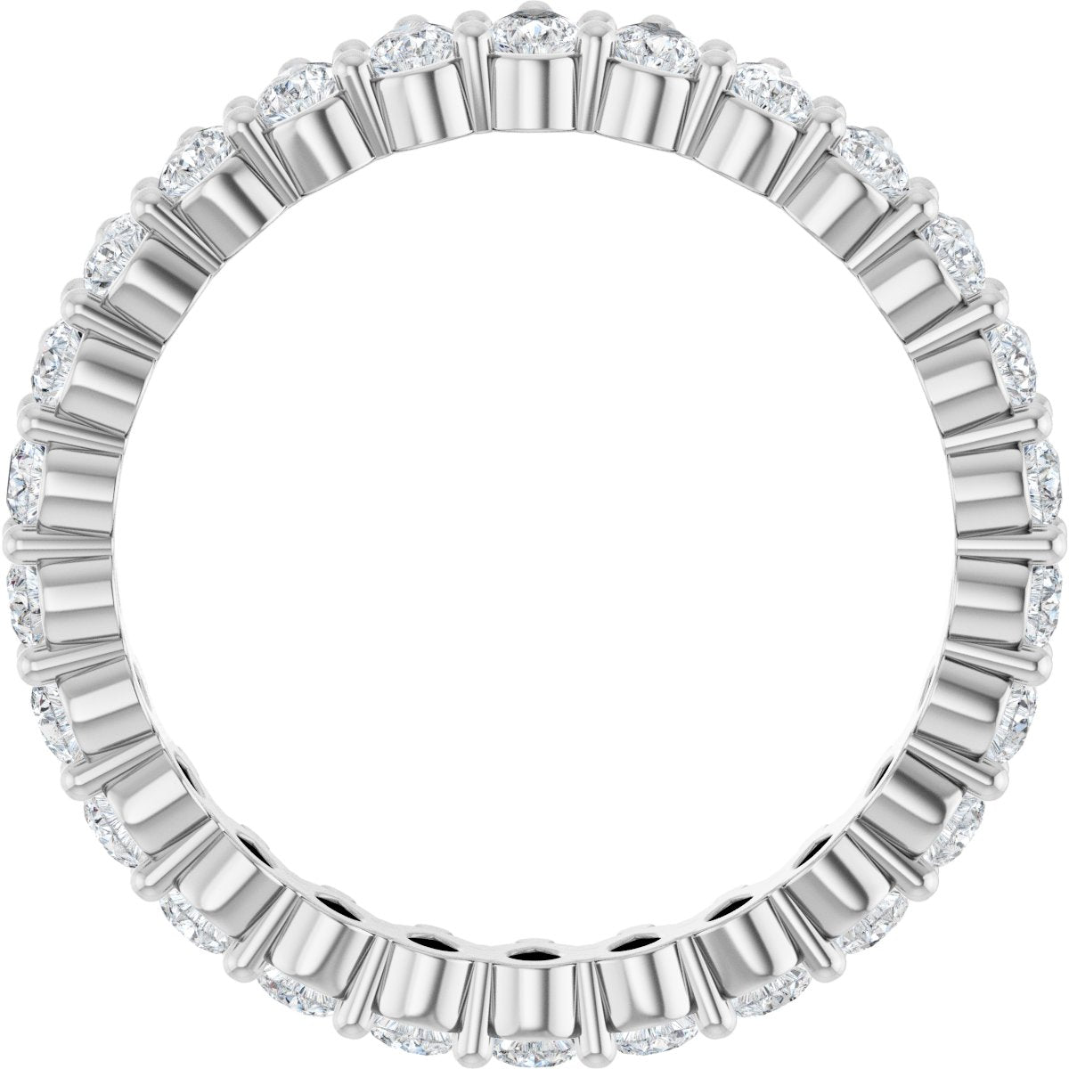 2 Ctw Pear Lab-Grown Diamond Eternity Band - White Gold - Lab Grown Diamond