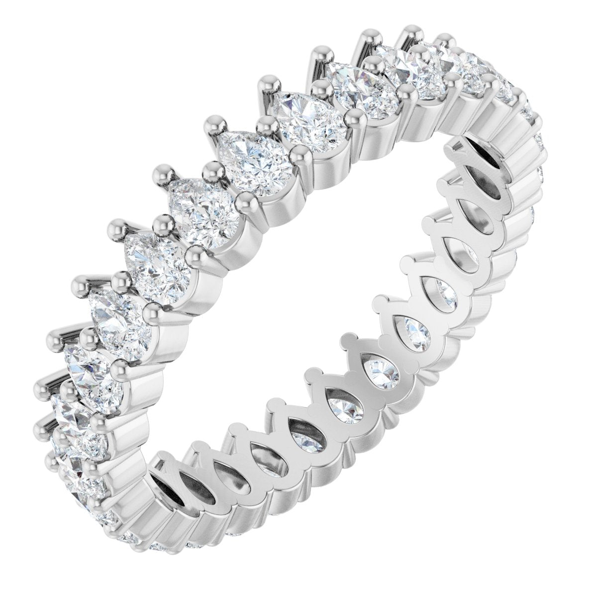 2 1/4 Ctw Pear Lab-Grown Diamond Eternity Band