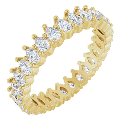 2 1/4 Ctw Pear Lab-Grown Diamond Eternity Band