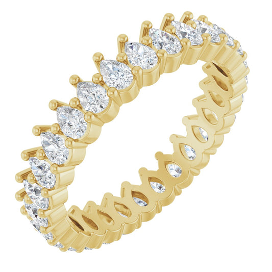 2 1/4 Ctw Pear Lab-Grown Diamond Eternity Band