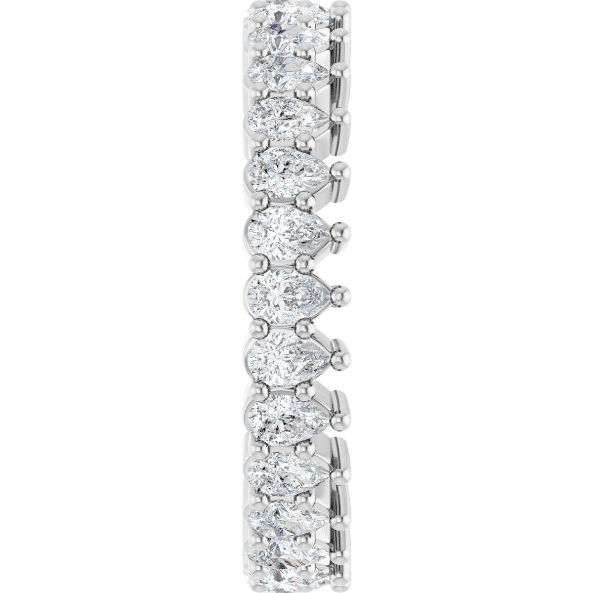 2 1/4 Ctw Pear Lab-Grown Diamond Eternity Band - White Gold - Lab Grown Diamond