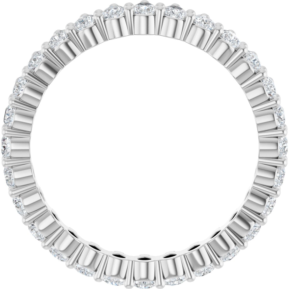 1 3/8 Ctw Pear Lab-Grown Diamond Eternity Band - White Gold - Lab Grown Diamond