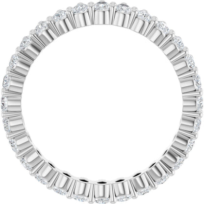 1 3/8 Ctw Pear Lab-Grown Diamond Eternity Band - White Gold - Lab Grown Diamond