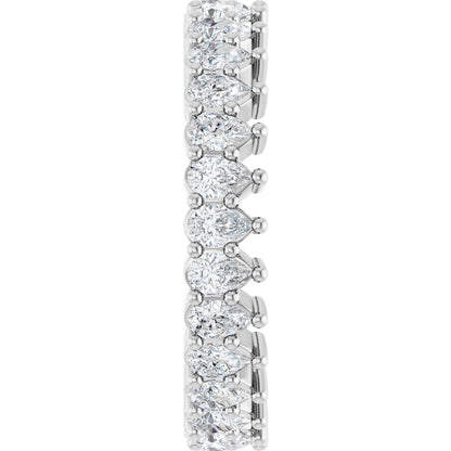 1 3/8 Ctw Pear Lab-Grown Diamond Eternity Band - White Gold - Lab Grown Diamond