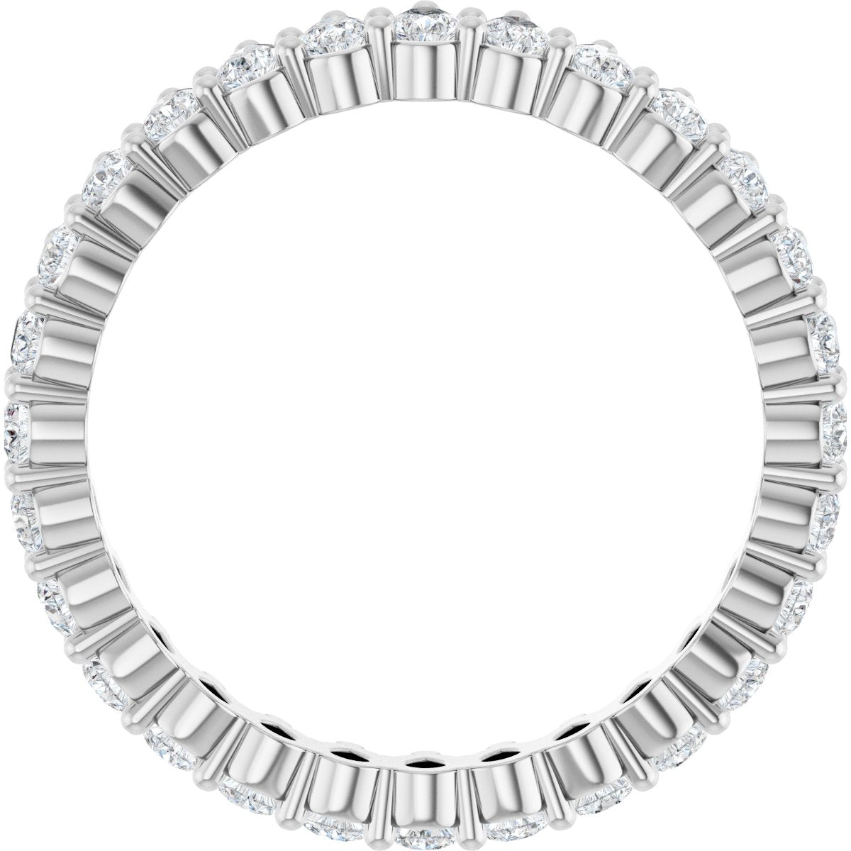 2 1/4 Ctw Pear Lab-Grown Diamond Eternity Band - White Gold - Lab Grown Diamond
