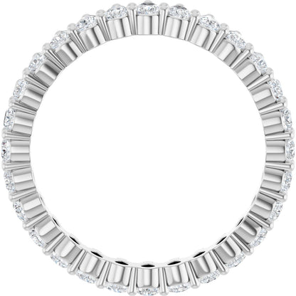 2 1/4 Ctw Pear Lab-Grown Diamond Eternity Band - White Gold - Lab Grown Diamond