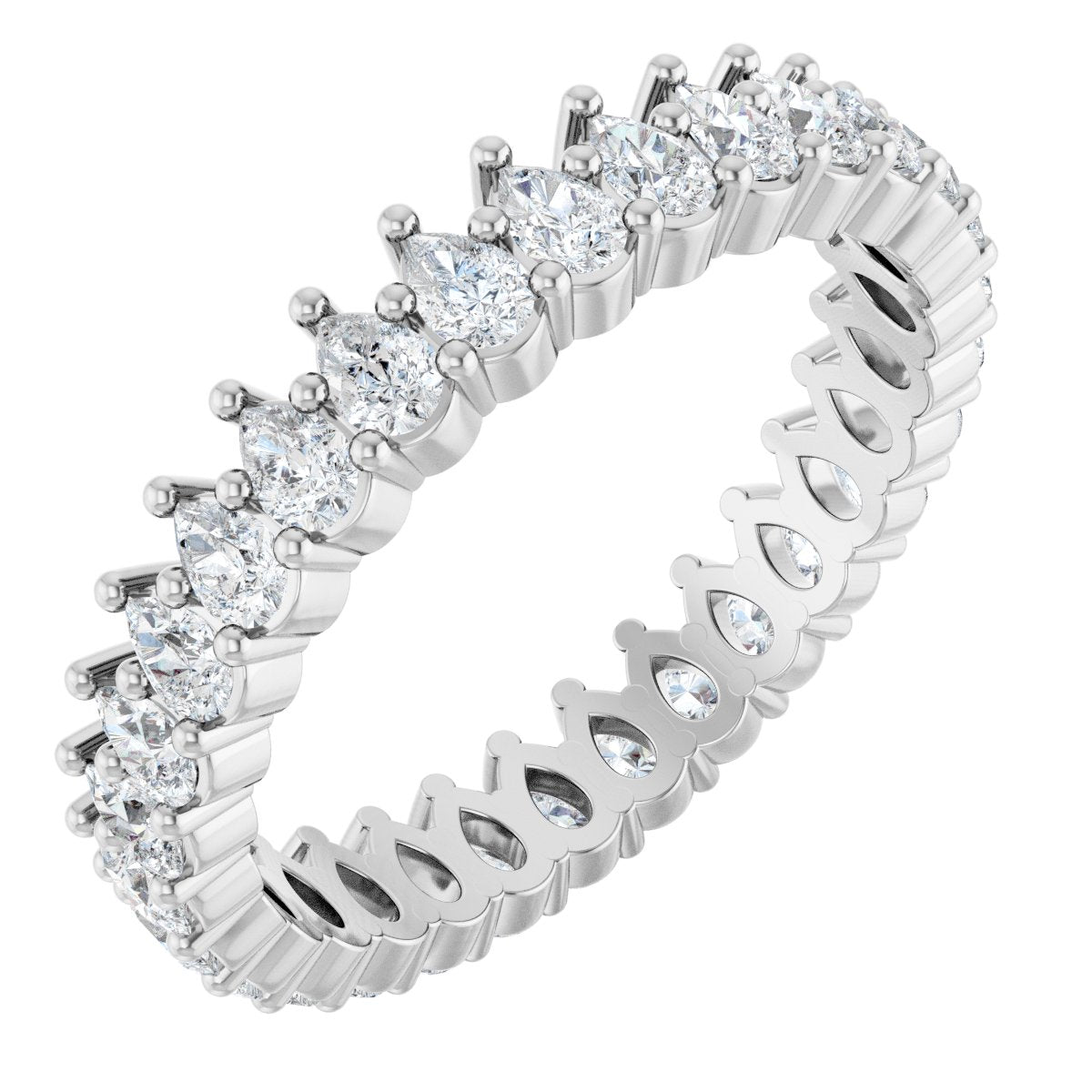 2 3/8 Ctw Pear Lab-Grown Diamond Eternity Band