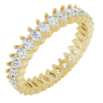 2 3/8 Ctw Pear Lab-Grown Diamond Eternity Band