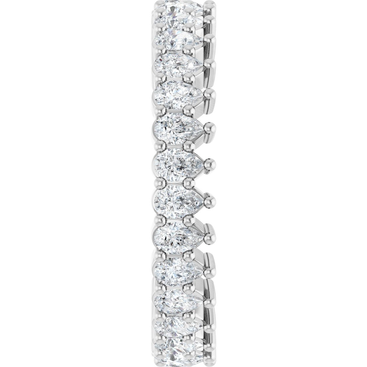 2 3/8 Ctw Pear Lab-Grown Diamond Eternity Band - White Gold - Lab Grown Diamond