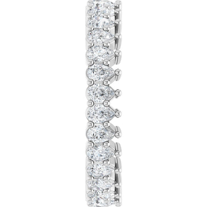 2 3/8 Ctw Pear Lab-Grown Diamond Eternity Band - White Gold - Lab Grown Diamond