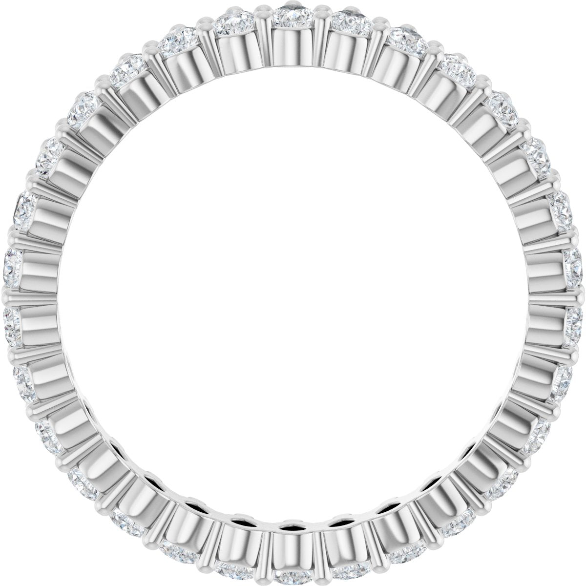 2 3/8 Ctw Pear Lab-Grown Diamond Eternity Band - White Gold - Lab Grown Diamond
