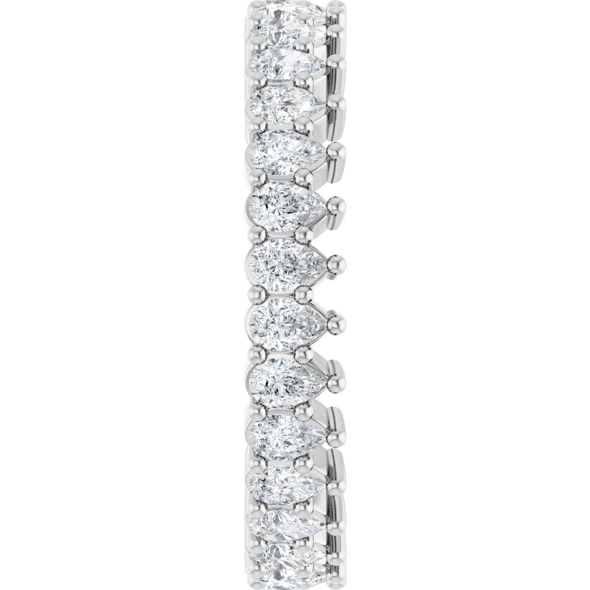 2 3/8 Ctw Pear Lab-Grown Diamond Eternity Band - White Gold - Lab Grown Diamond