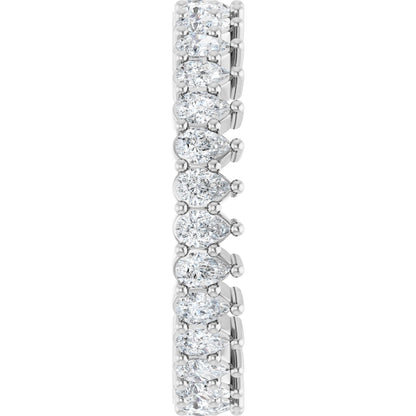 2 3/8 Ctw Pear Lab-Grown Diamond Eternity Band - White Gold - Lab Grown Diamond