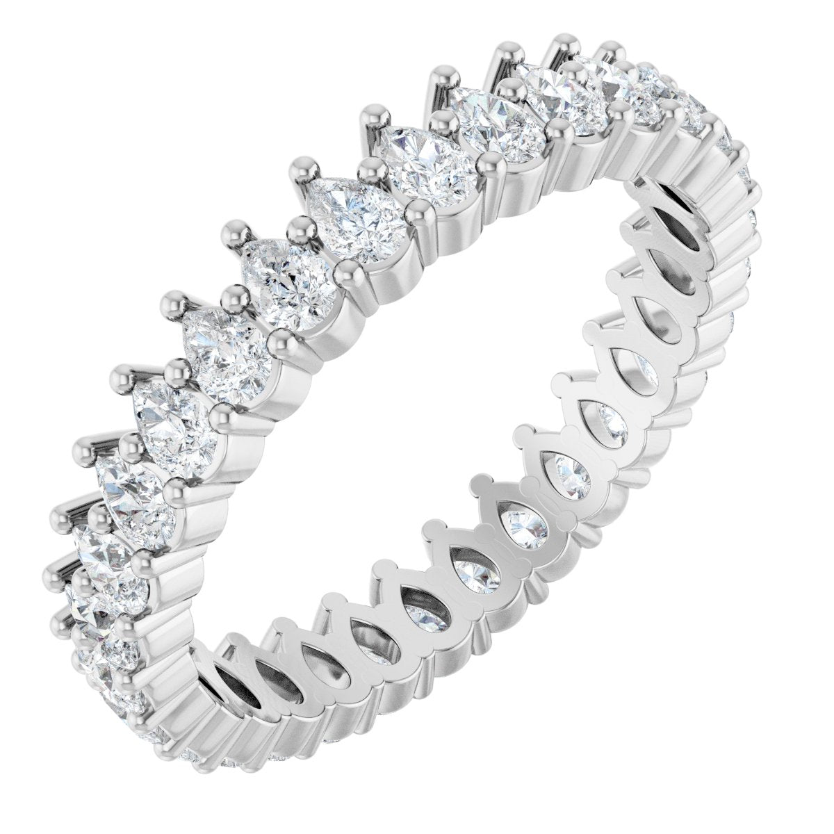 2 3/8 Ctw Pear Lab-Grown Diamond Eternity Band