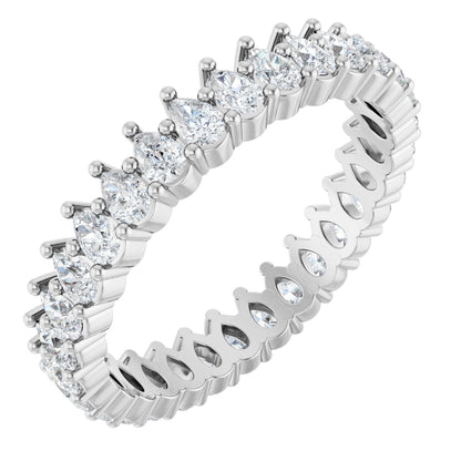 2 3/8 Ctw Pear Lab-Grown Diamond Eternity Band