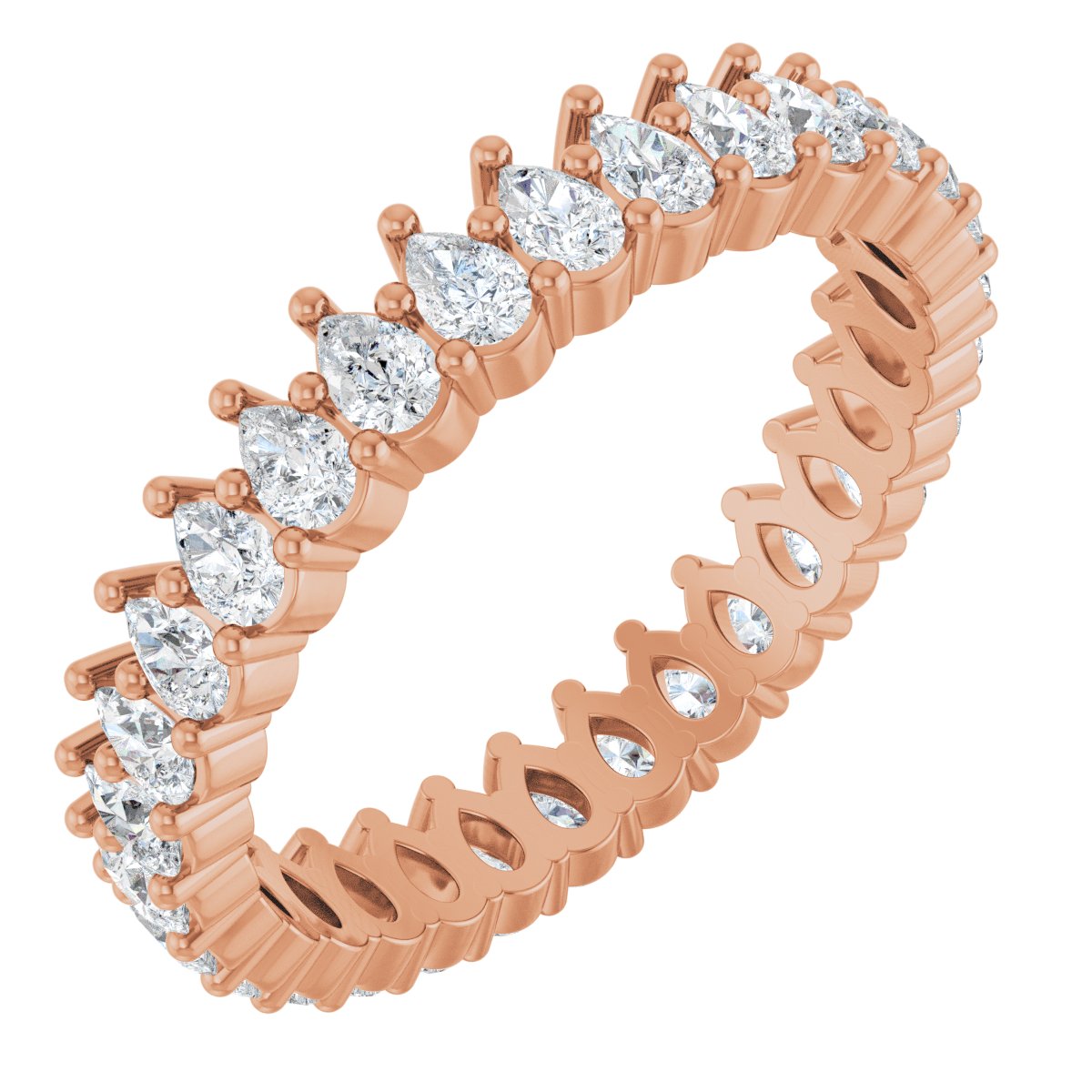 2 3/8 Ctw Pear Lab-Grown Diamond Eternity Band