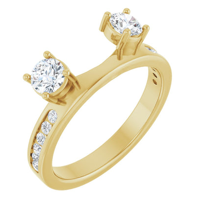 5/8 Ctw Lab-Grown  Diamond Wrap-Style Ring Enhancer