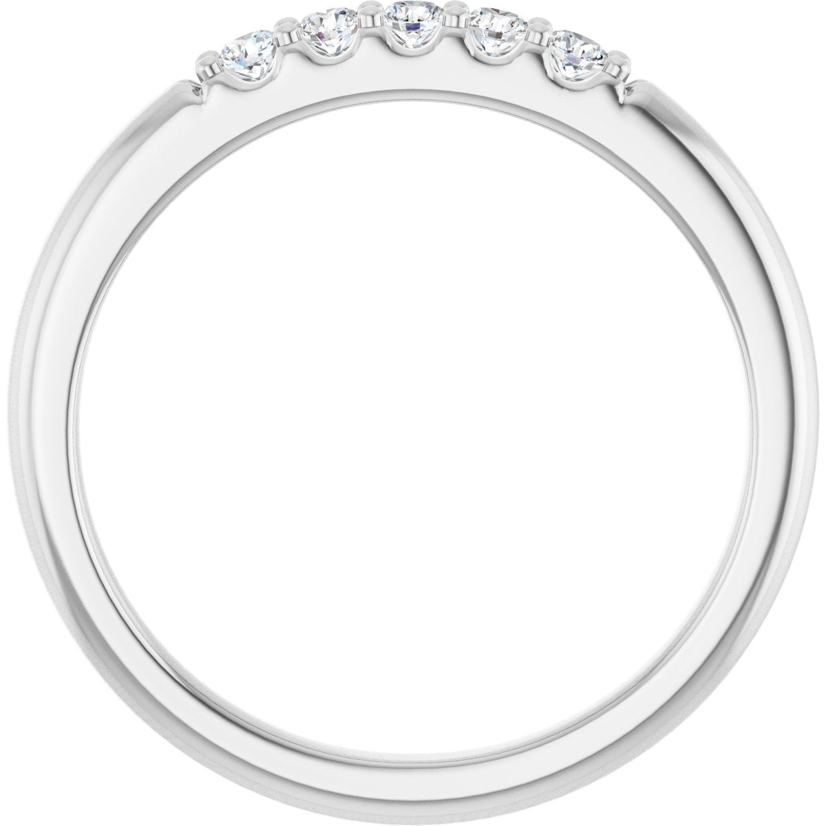 1/6 Ctw Lab-Grown Diamond Anniversary Band - White Gold - Lab Grown Diamond
