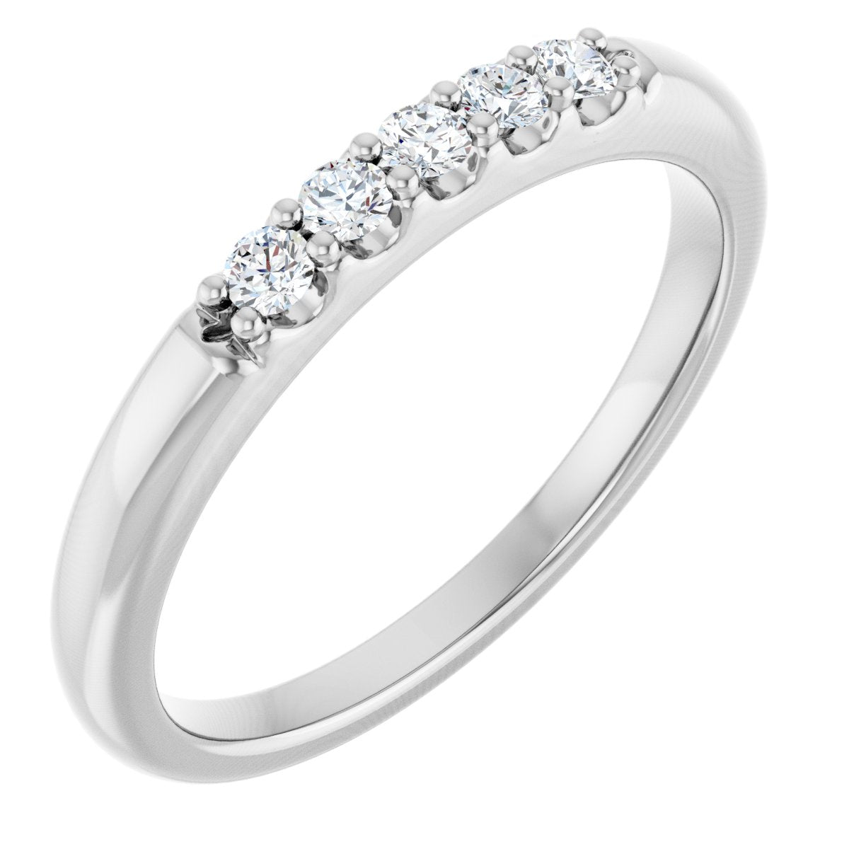 1/6 Ctw Lab-Grown Diamond Anniversary Band - White Gold - Lab Grown Diamond