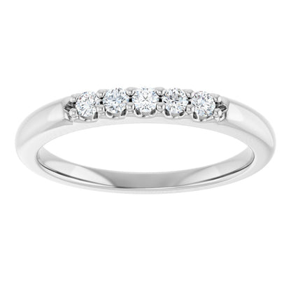 1/6 Ctw Lab-Grown Diamond Anniversary Band - White Gold - Lab Grown Diamond