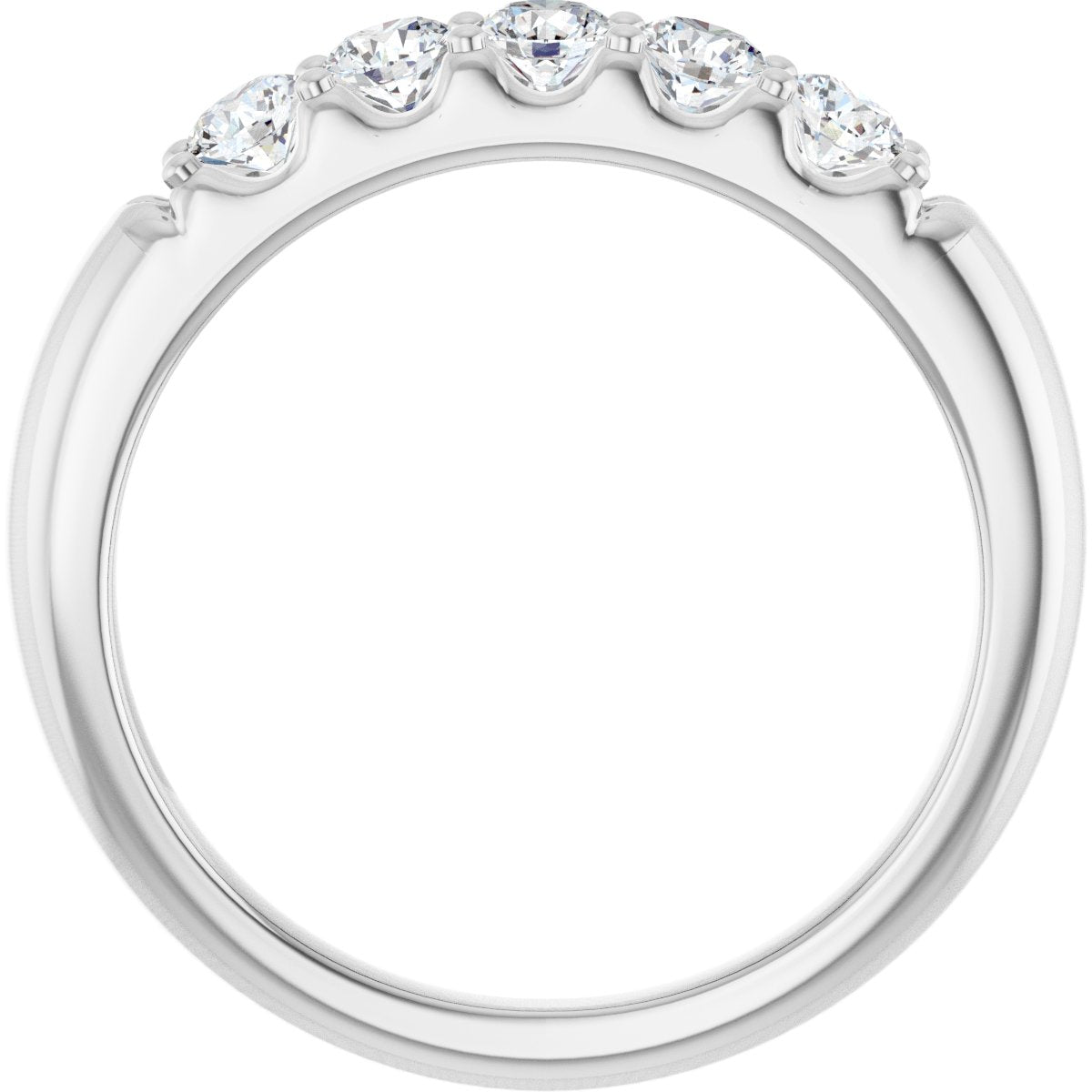 1/2 Ctw Lab-Grown Diamond Anniversary Band - White Gold - Lab Grown Diamond