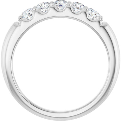 1/2 Ctw Lab-Grown Diamond Anniversary Band - White Gold - Lab Grown Diamond