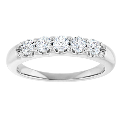 1/2 Ctw Lab-Grown Diamond Anniversary Band - White Gold - Lab Grown Diamond