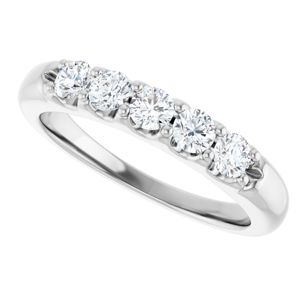 1/2 Ctw Lab-Grown Diamond Anniversary Band - White Gold - Lab Grown Diamond