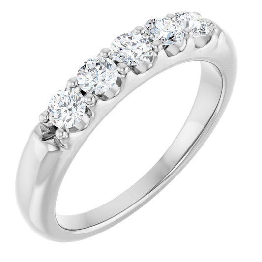 1/2 Ctw Lab-Grown Diamond Anniversary Band - White Gold - Lab Grown Diamond