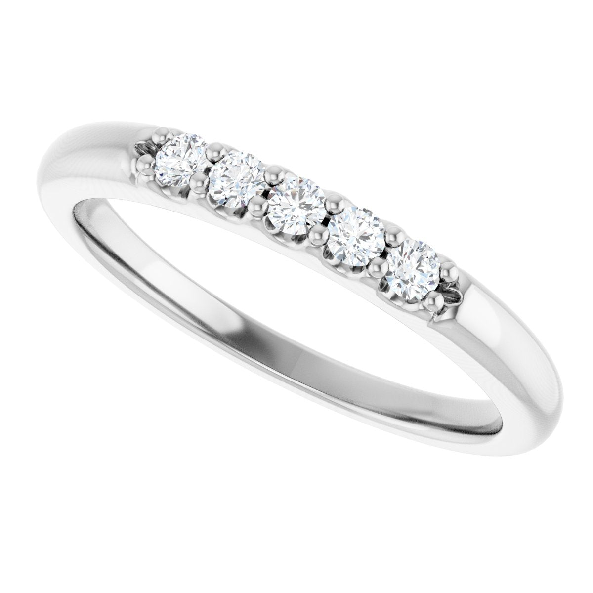 1/6 Ctw Lab-Grown Diamond Anniversary Band - White Gold - Lab Grown Diamond